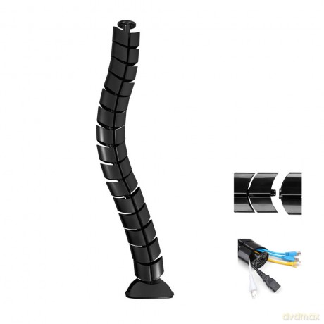 Organizator maskownica kabli do biurka MC-768 B czarna