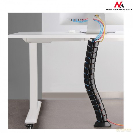 Organizator maskownica kabli do biurka MC-768 B czarna