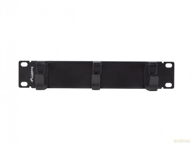 Organizer kabli 10 cali z 3 metalowymi uchwytami TYP B czarny