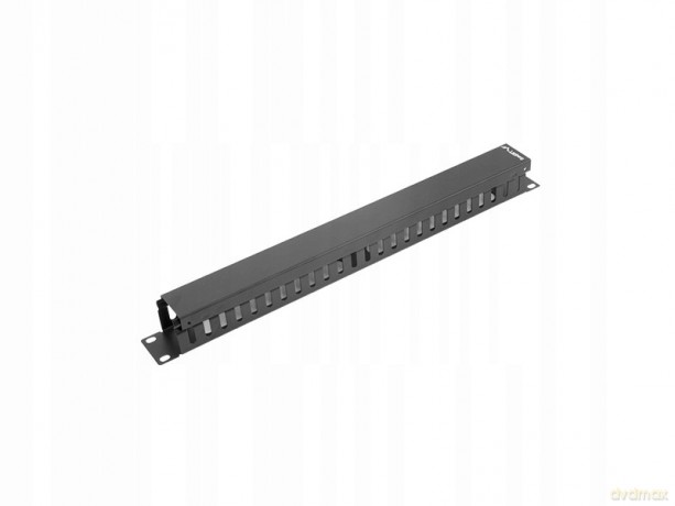 Organizer kabli do szaf 19 cali 1U Typ A czarny AK-1201-B