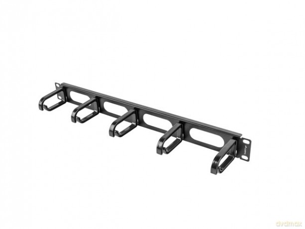 Organizer kabli do szaf 19 cali 1U Typ B czarny AK-1205-B