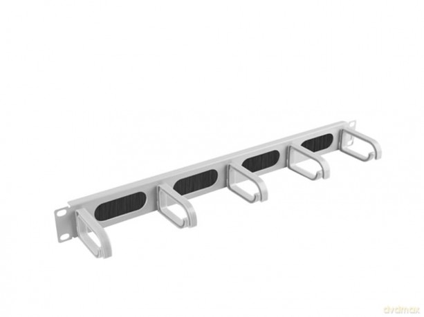 Organizer kabli do szaf 19cali 1U Typ B szary AK-1203-S