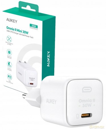 PA-B1L White Omnia II Mini ładowarka sieciowa 1xUSB-C PowerDelivery 30W 5A