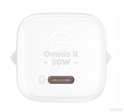 PA-B1L White Omnia II Mini ładowarka sieciowa 1xUSB-C PowerDelivery 30W 5A