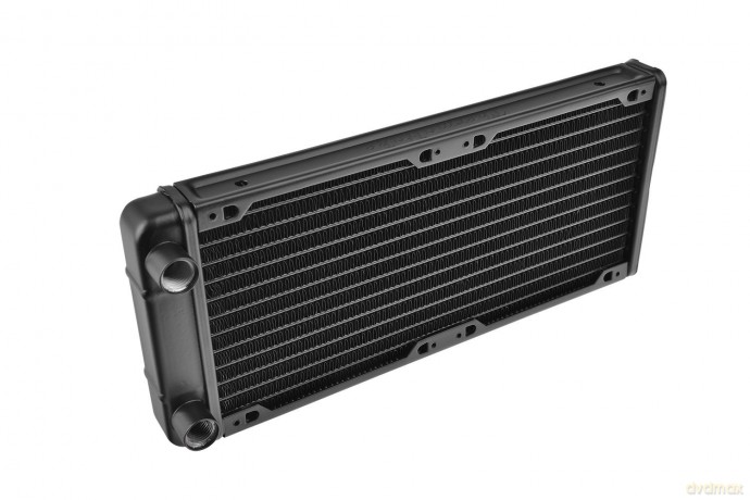 Pacific R240 (240mm, 2x G 1/4", aluminium) radiator - Black
