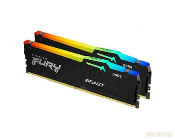 Pamięć DDR5 Fury Beast RGB 128GB(264GB)/5600 CL36 czarna