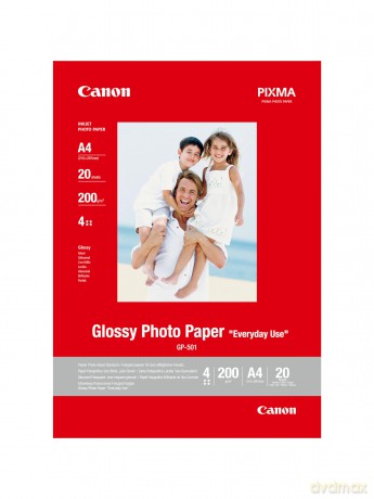 Papier Canon GP-501 błyszczący Photo Paper A4 20 arkuszy 0775B082