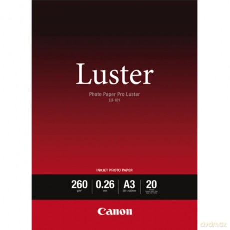 Papier Canon LU-101 z połyskiem Photo Paper Pro A3 20 arkuszy 6211B007