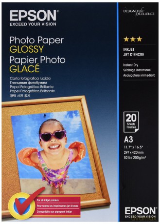 Papier Photo Glossy A3 20 arkuszy 200g/mkw