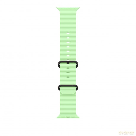 Pasek Ocean w kolorze neonowej zieleni do koperty 49 mm - elementy z tytanu w kolorze czarnym