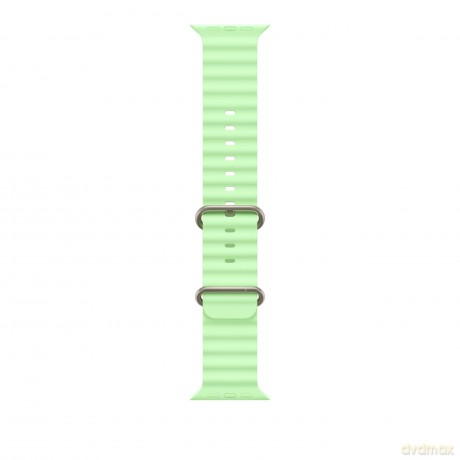 Pasek Ocean w kolorze neonowej zieleni do koperty 49 mm - elementy z tytanu w kolorze naturalnym