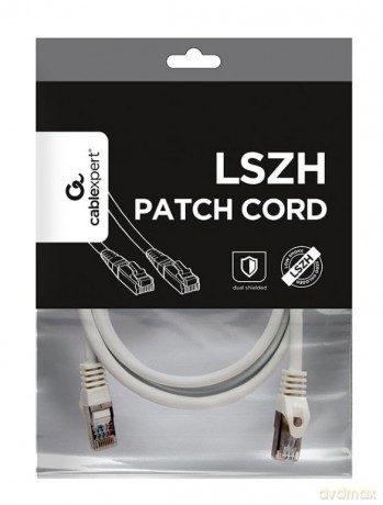 Patch cord Kat.6A S/FTP LSZH 1.5m biały