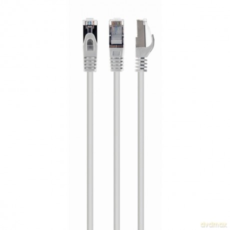 Patch cord Kat.6A S/FTP LSZH 1m biały