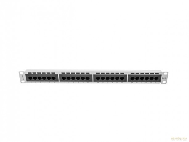 Patch Panel 24 Port 1U Kat.5E szary