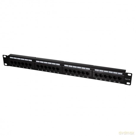 Patch panel CAT5e 24-porty