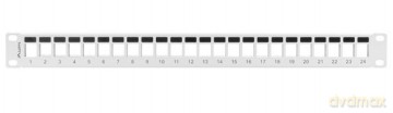 Patch panel pusty 24 porty 1U 19 cali szary do modułów keystone