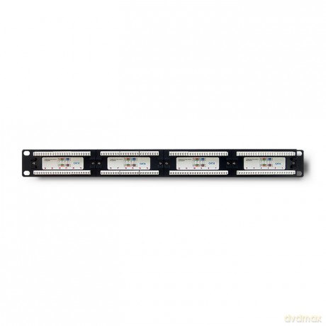 Patch panel RACK | 24 porty | kat.5e UTP | Czarny
