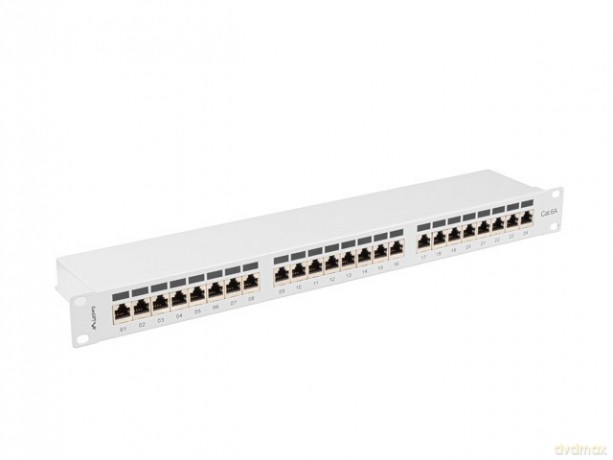 Patchpanel 24 port 1U KAT6A EK. PPSA-1024-S Szary