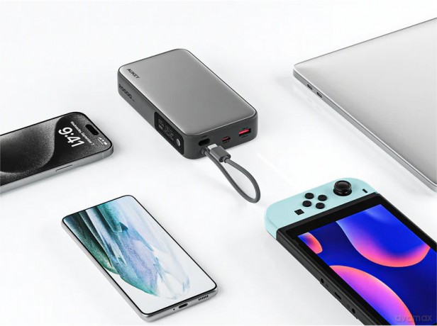 PB-Y48 PowerBank 20000mAh 130W 4xUSB LED PPS kabel USB-C