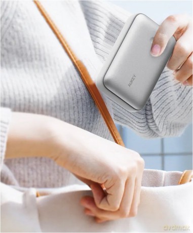 PB-Y57 White Mini PowerBank 20000mAh 22.5W 2xUSB PD 3.0 QC 3.0 LED