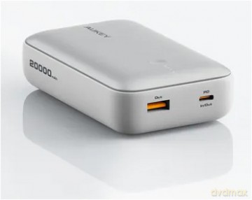 PB-Y57 White Mini PowerBank 20000mAh 22.5W 2xUSB PD 3.0 QC 3.0 LED