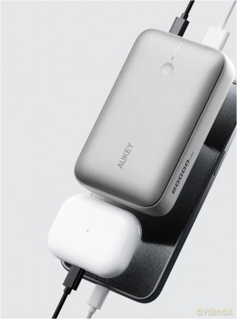PB-Y57 White Mini PowerBank 20000mAh 22.5W 2xUSB PD 3.0 QC 3.0 LED