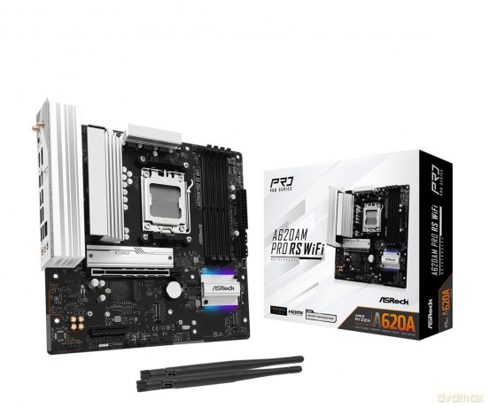 Płyta główna A620AM PRO RS WIFI AM5 4DDR5 HDMI/DP M.2 mATX