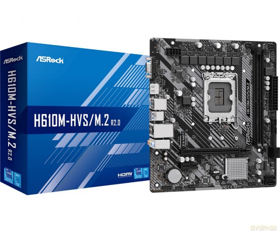 Płyta główna H610M-HVS/M.2 R2.0 s1700 2DDR4 D-Sub/HDMI mATX