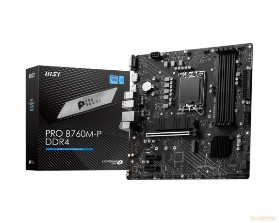 Płyta główna PRO B760M-P DDR4 s1700 4DDR4 DP/HDMI 2M.2 mATX