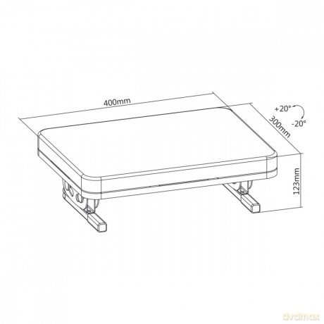 Podnóżek ergonomiczny regulowany kąt MC-460