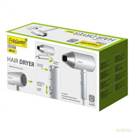 Podróżna suszarka do włosów 2100W MR-213