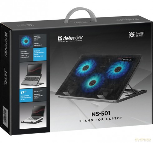 Podstawka chłodząca pod laptopa NS-501 metalowa 15.6"-17"