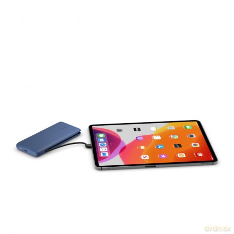 PowerBank 10 000mAh 18W USB-C/LTG Niebieski