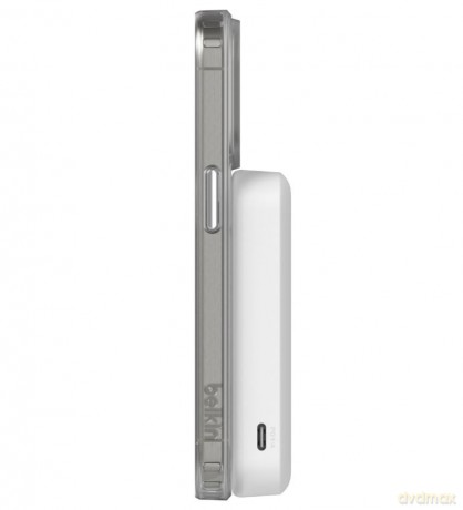 Powerbank ze standem 8000mAh Qi2 MagSafe Biały