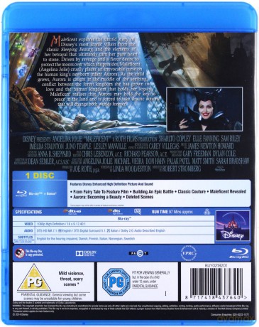 Maleficent (Czarownica) (Disney) [Blu-Ray]