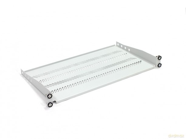 Półka do szaf 250mm 19" 483x250mm 1U szara (RAL 7035)