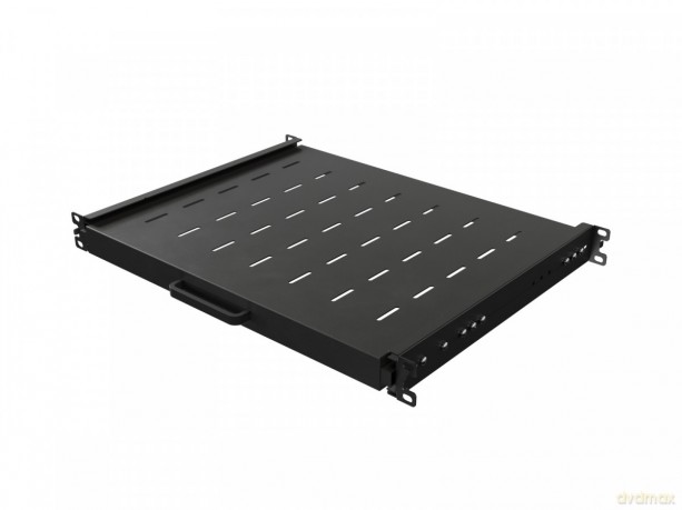 Półka wysuwana do szaf rack 19 cali 350mm czarna