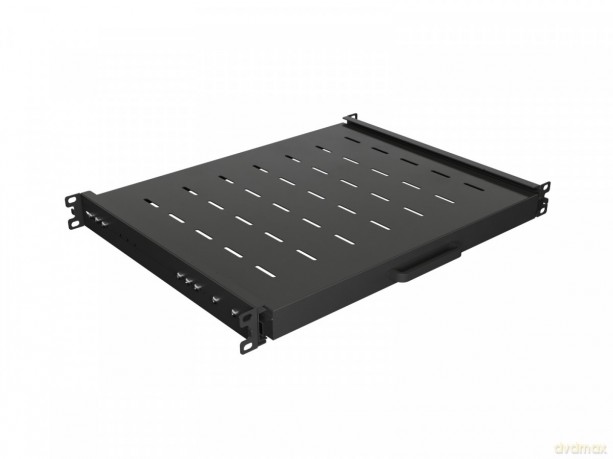 Półka wysuwana do szaf rack 19 cali 350mm czarna