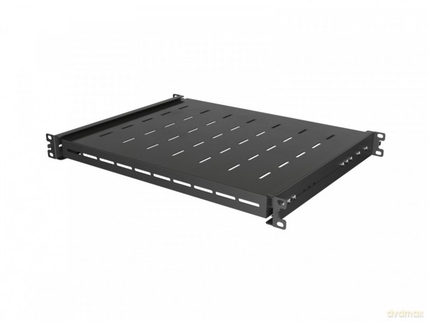 Półka wysuwana do szaf rack 19 cali 350mm czarna