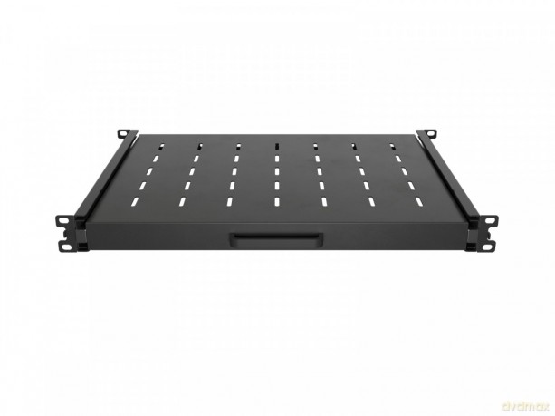 Półka wysuwana do szaf rack 19 cali 350mm czarna