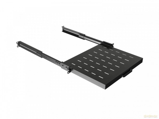 Półka wysuwana do szaf rack 19 cali 350mm czarna