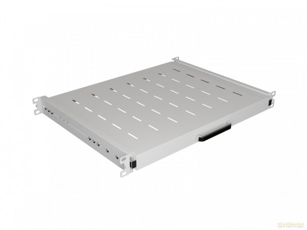 Półka wysuwana do szaf rack 19 cali 350mm szara