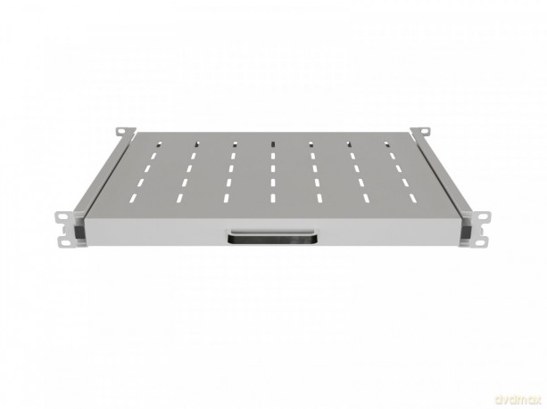 Półka wysuwana do szaf rack 19 cali 350mm szara