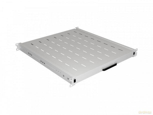 Półka wysuwana do szaf rack 19 cali 500mm szara