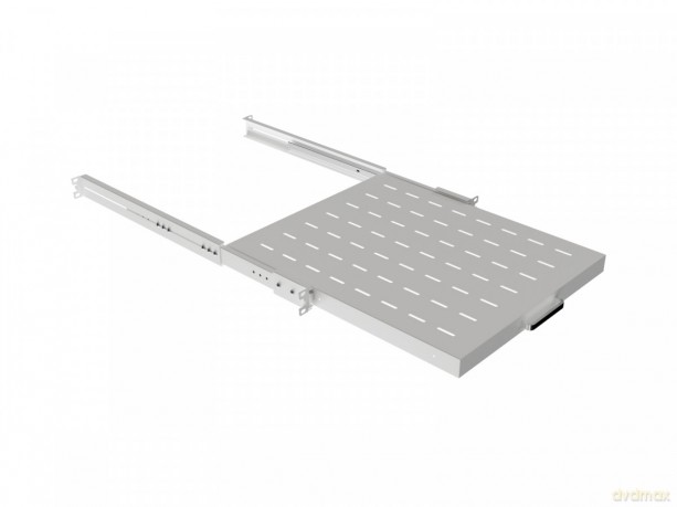 Półka wysuwana do szaf rack 19 cali 500mm szara