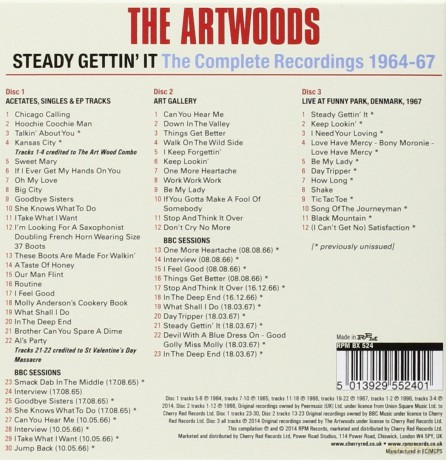 The Artwoods: Steady Gettin' It [3CD]