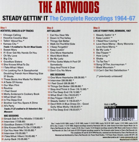 The Artwoods: Steady Gettin' It [3CD]