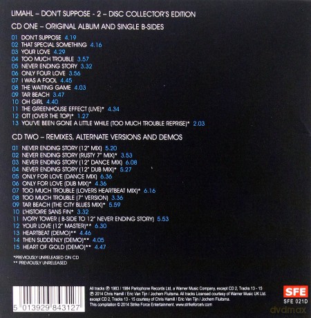 Limahl: Don`t Suppose [2CD]