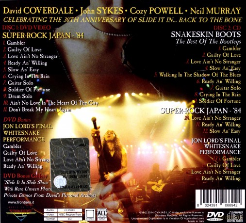 Whitesnake: Live in 1984 - Back to the Bone Deluxe Edition (digipack) [CD]+[DVD]
