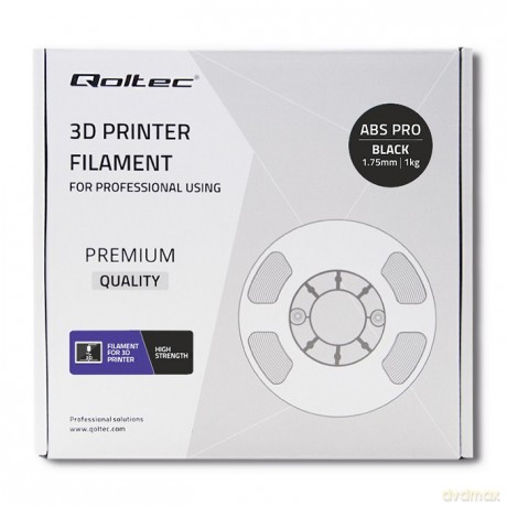 Profesjonalny filament do druku 3D | ABS PRO | 1.75mm | 1kg | Czarny